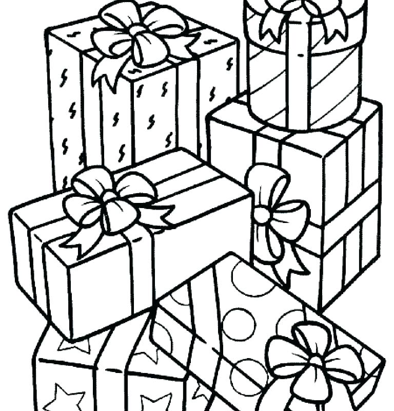 768x800 Gifts Coloring Pages Coloring Ideas Pro