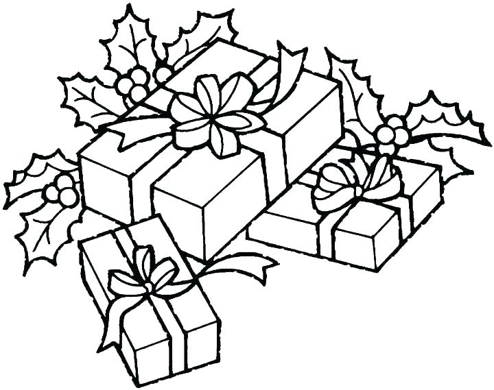 720x569 Christmas Gift Coloring Page Children Opening Gifts Colouring Page