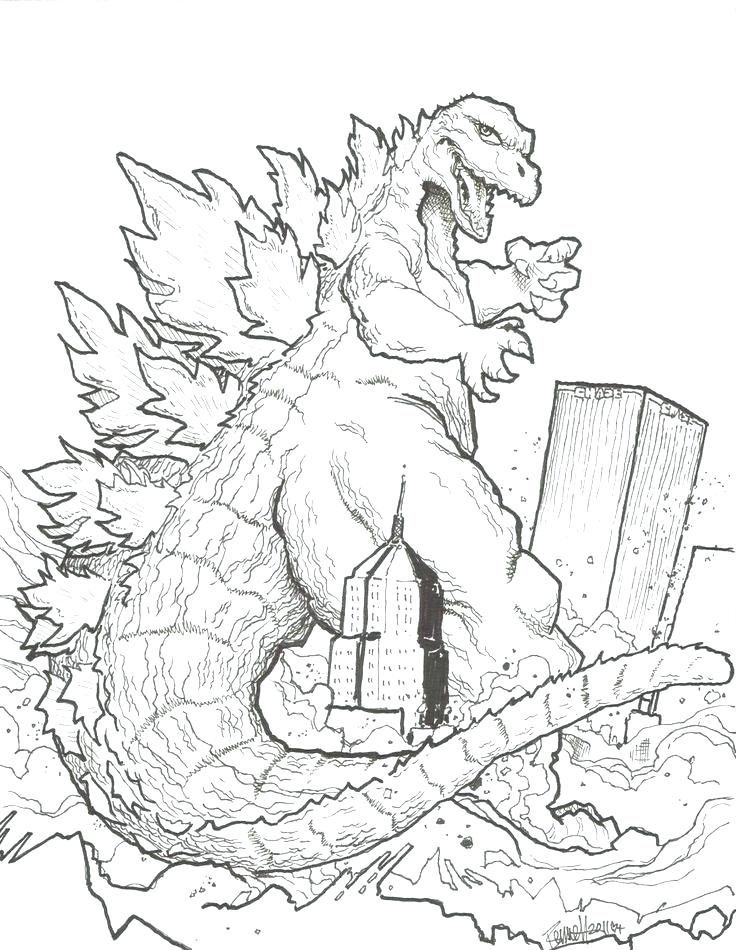 736x950 Godzilla Coloring Pages Complete Coloring Pages Kids Coloring