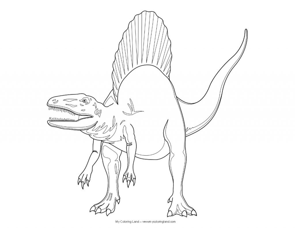 1024x791 Spinosaurus Clipart Pinart Animal Dinosaur Reptile Coloring Pages