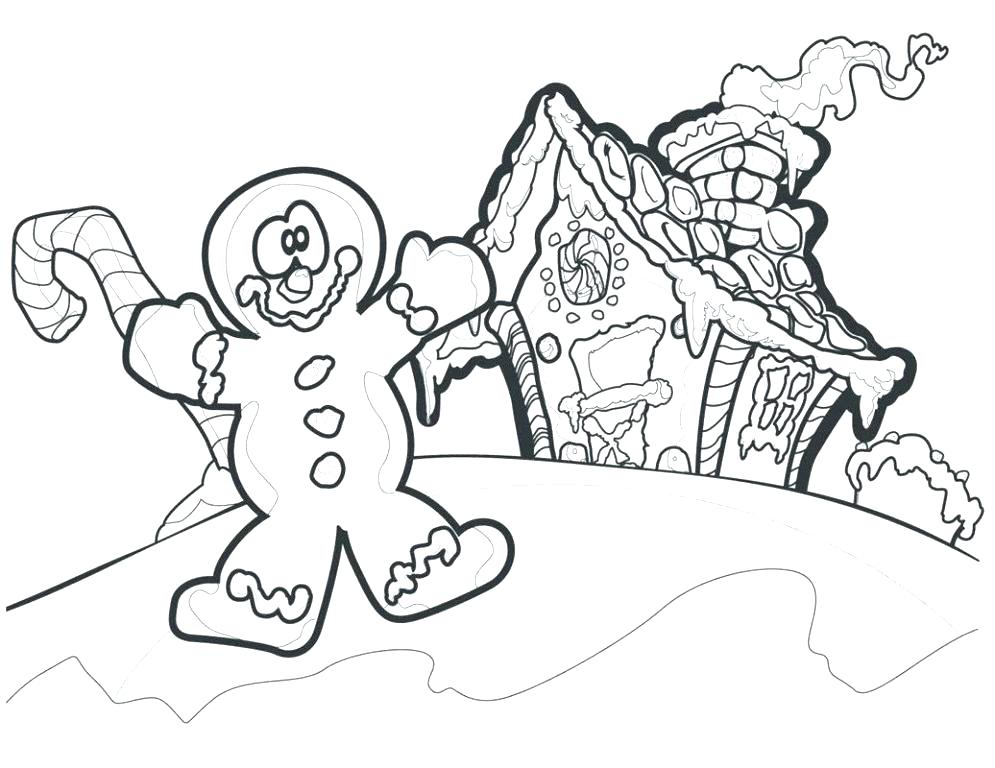 995x768 Gingerbread Girl Coloring Page