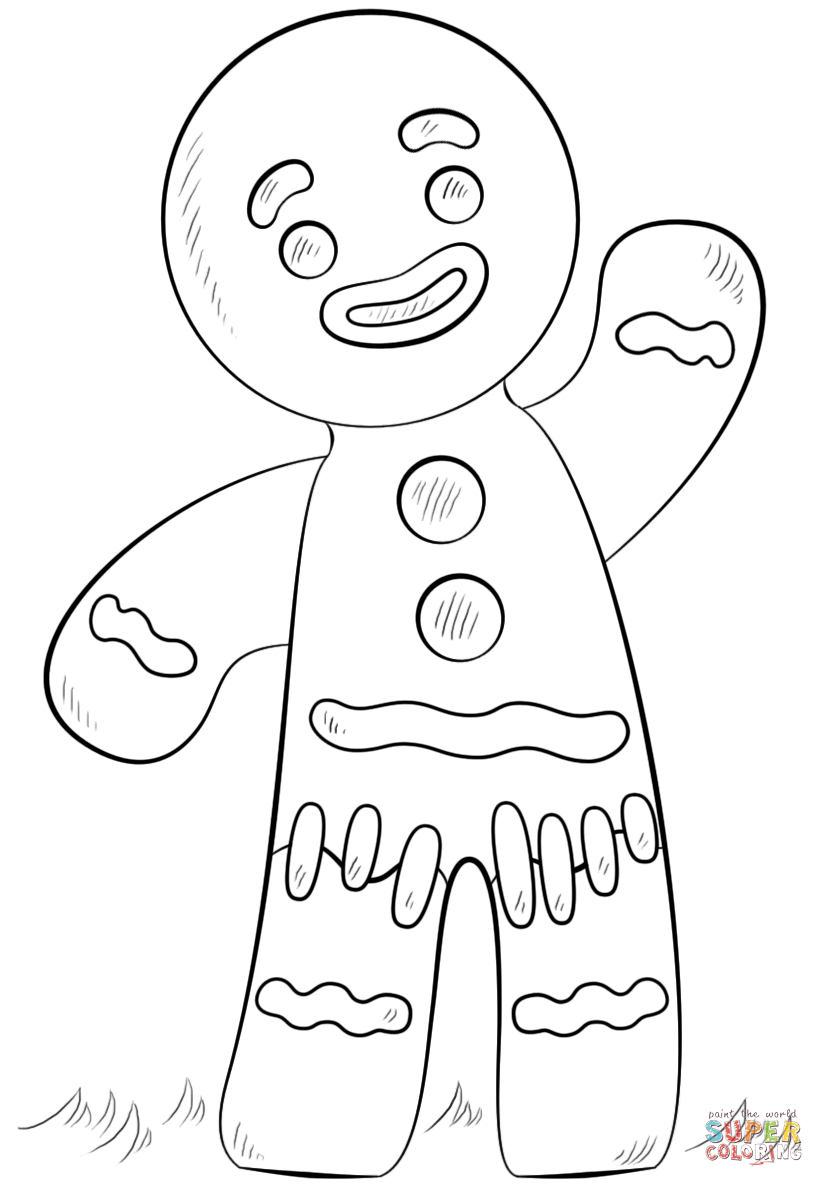 824x1186 Gingerbread Boy And Girl Coloring Pages Free