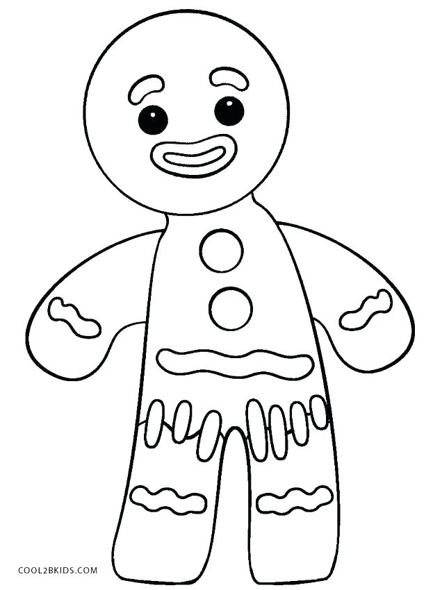 623x850 Gingerbread Boy Coloring Page Or Craft Template Click To See