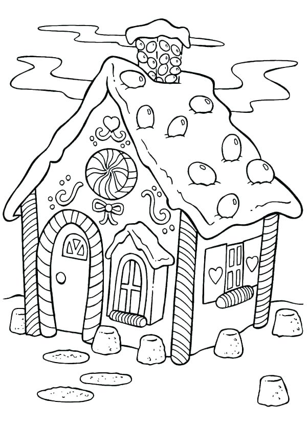 600x840 Gingerbread Coloring Pages Coloring Pages Of Gingerbread Houses