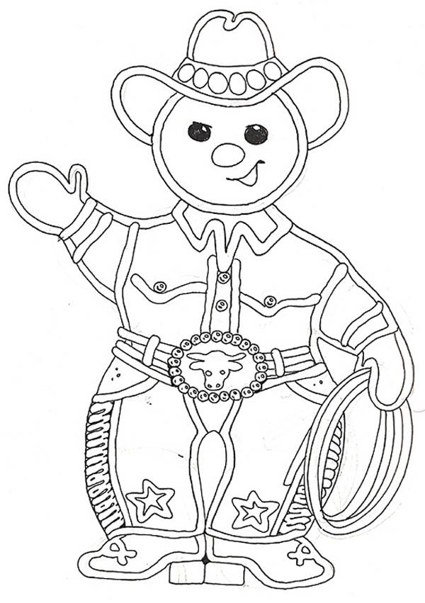 600x851 The Gingerbread Cowboy Coloring Page School