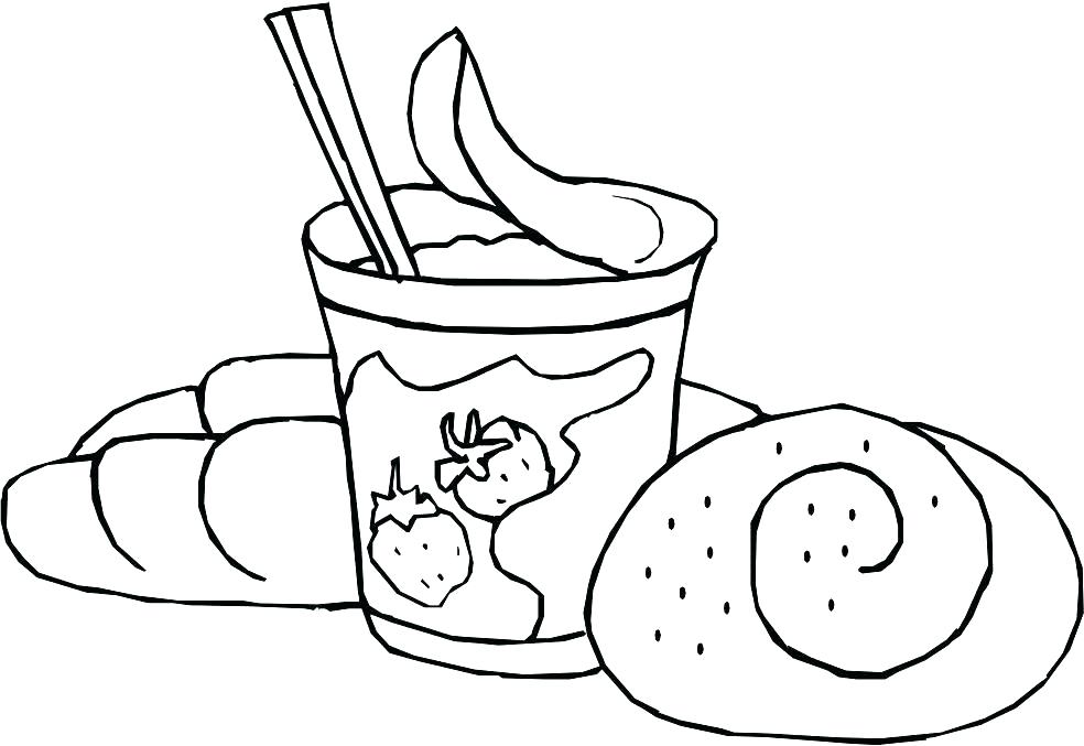 984x677 Yogurt Coloring Page Gingerbread Coloring Pages As Bread Coloring