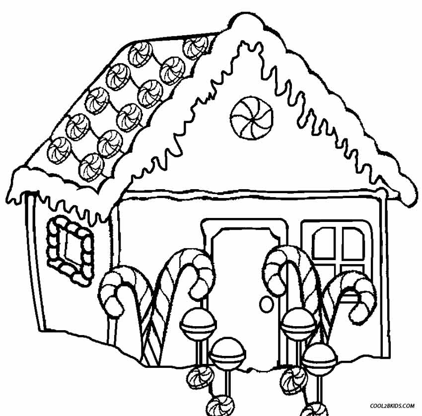 850x838 Gingerbread House Coloring Page Lovely Printable Gingerbread House