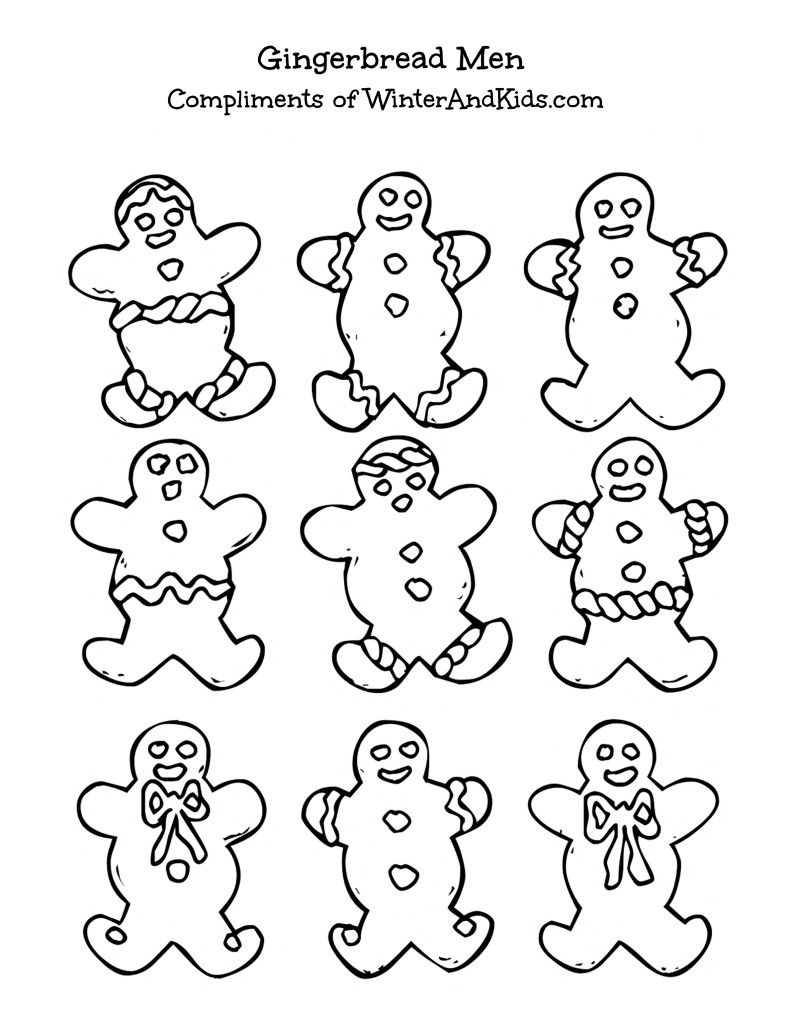 791x1024 Free Printable} Gingerbread Men All In The Family