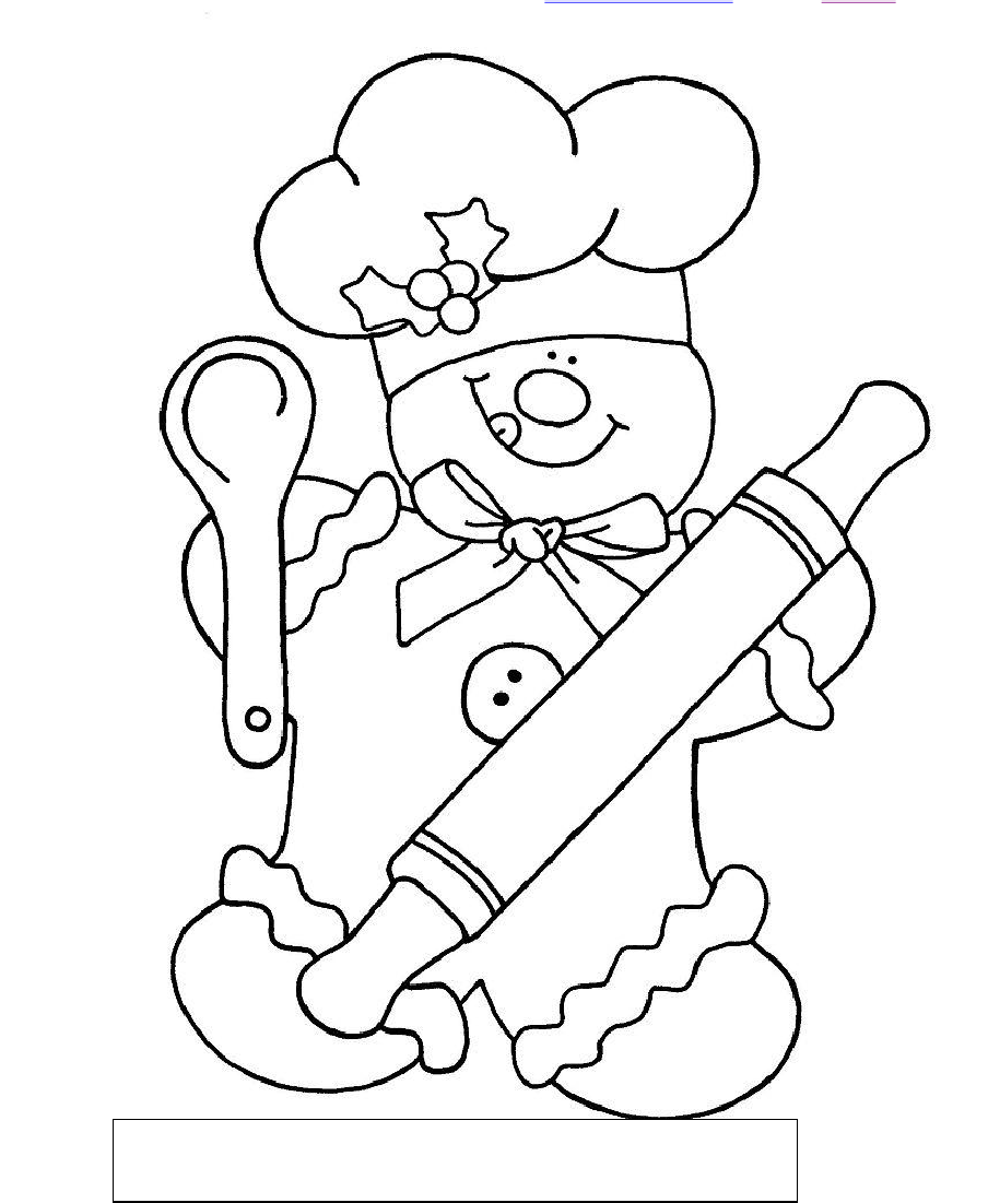 904x1101 Gingerbread Chef Color