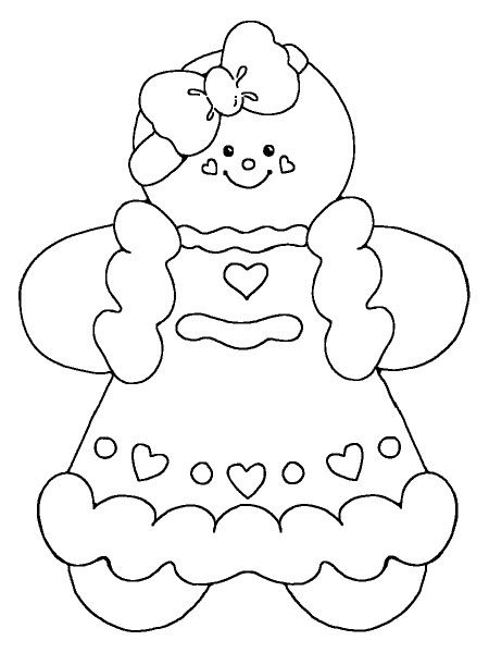 450x600 Gingerbread Girl Coloring Pages Gingerbread, Girls