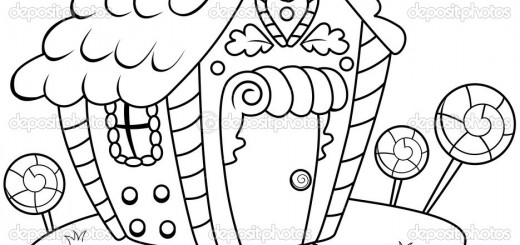 520x245 Gingerbread Coloring Pages Wallpaper