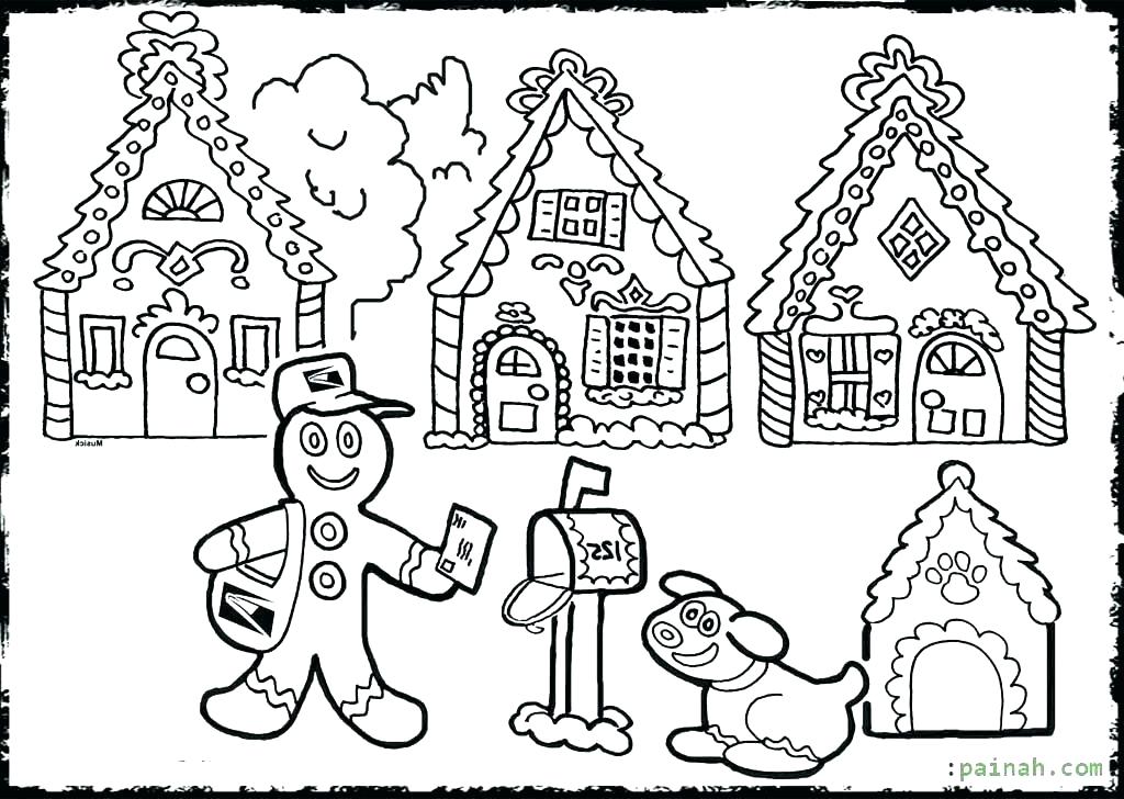 1024x728 Gingerbread Coloring Pages Cheap Ad House Coloring Pages Image