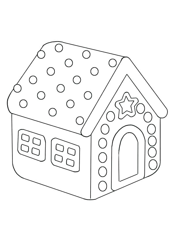 600x799 Gingerbread House Coloring Page Gingerbread House Coloring Sheets
