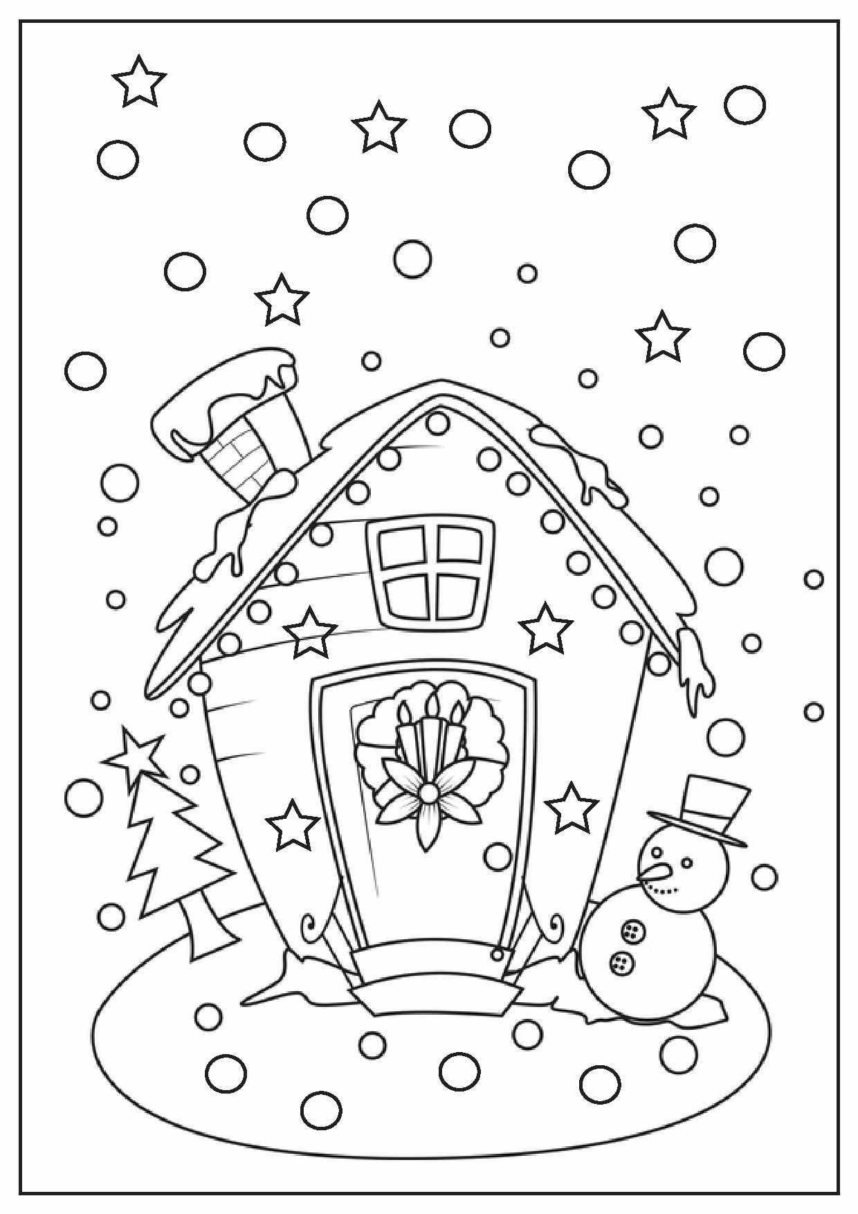 1240x1754 Gingerbread House Coloring Pages With Wallpapers Laptop New
