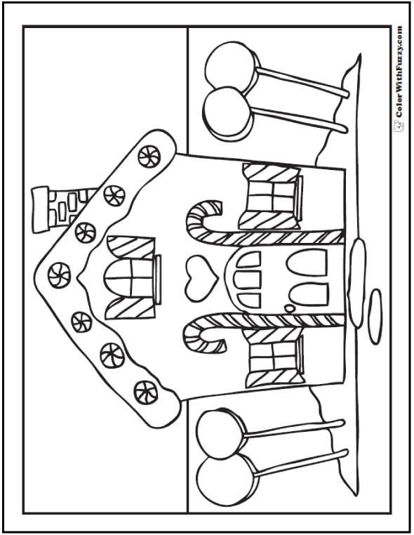 590x762 House Coloring Sheet