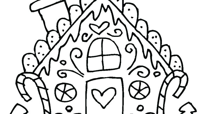 Gingerbread House Christmas Coloring Pages at GetDrawings | Free download