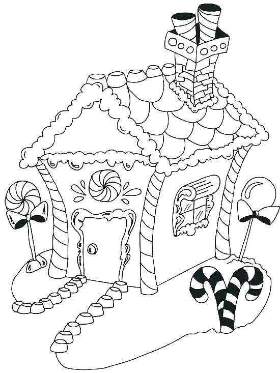550x733 Gingerbread House Coloring Pages Printable Delicious Gingerbread