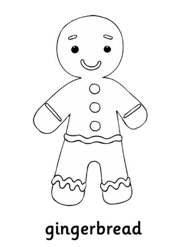 768x1017 Gingerbread Man Coloring Pages To Download And Print For Free