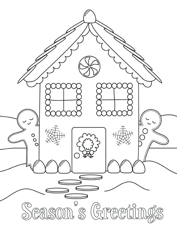 600x777 Gingerbread Coloring Pages Coloring Pages Of Gingerbread Houses