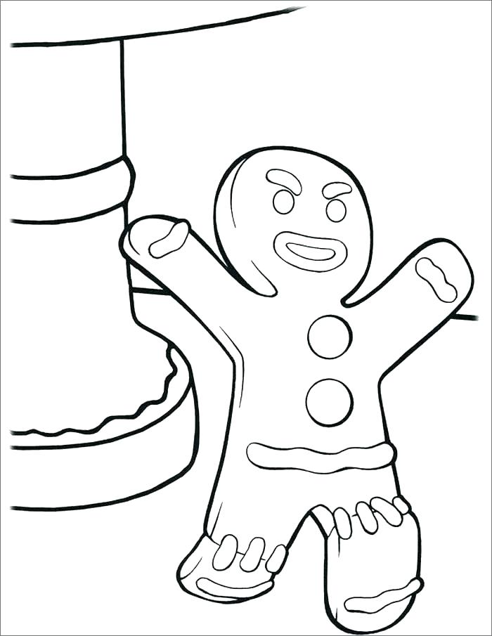 700x905 Gingerbread Coloring Pages Free Printable Gingerbread Man Template