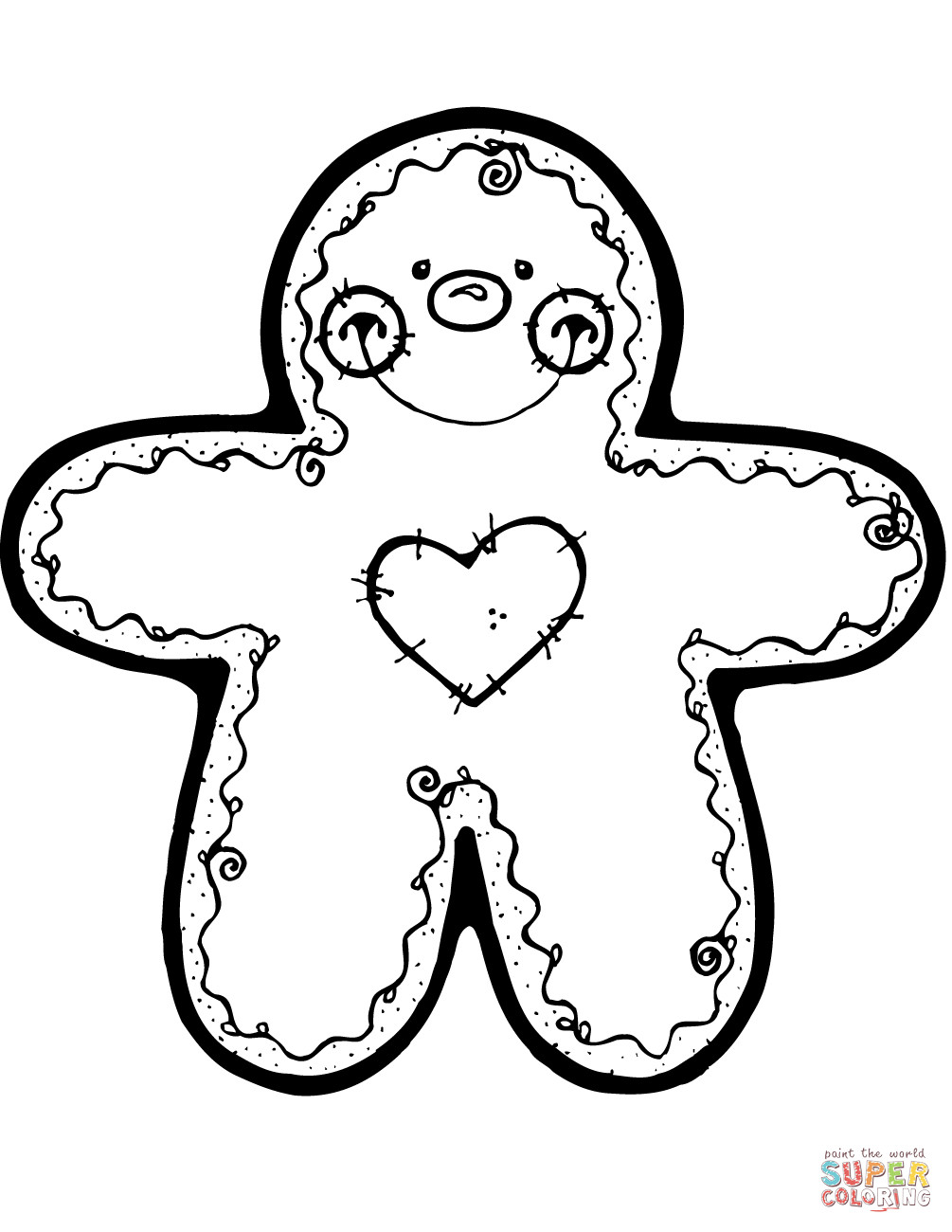 1005x1300 Interesting Coloring Pages Gingerbread Man Story At Stuning Acpra