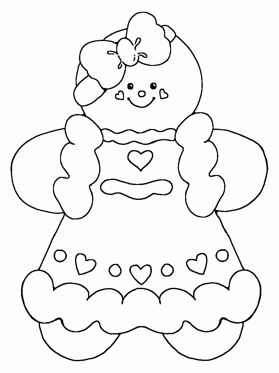900x1200 Magnificent Coloring Pages Gingerbread Man Top Page Photo For Kids