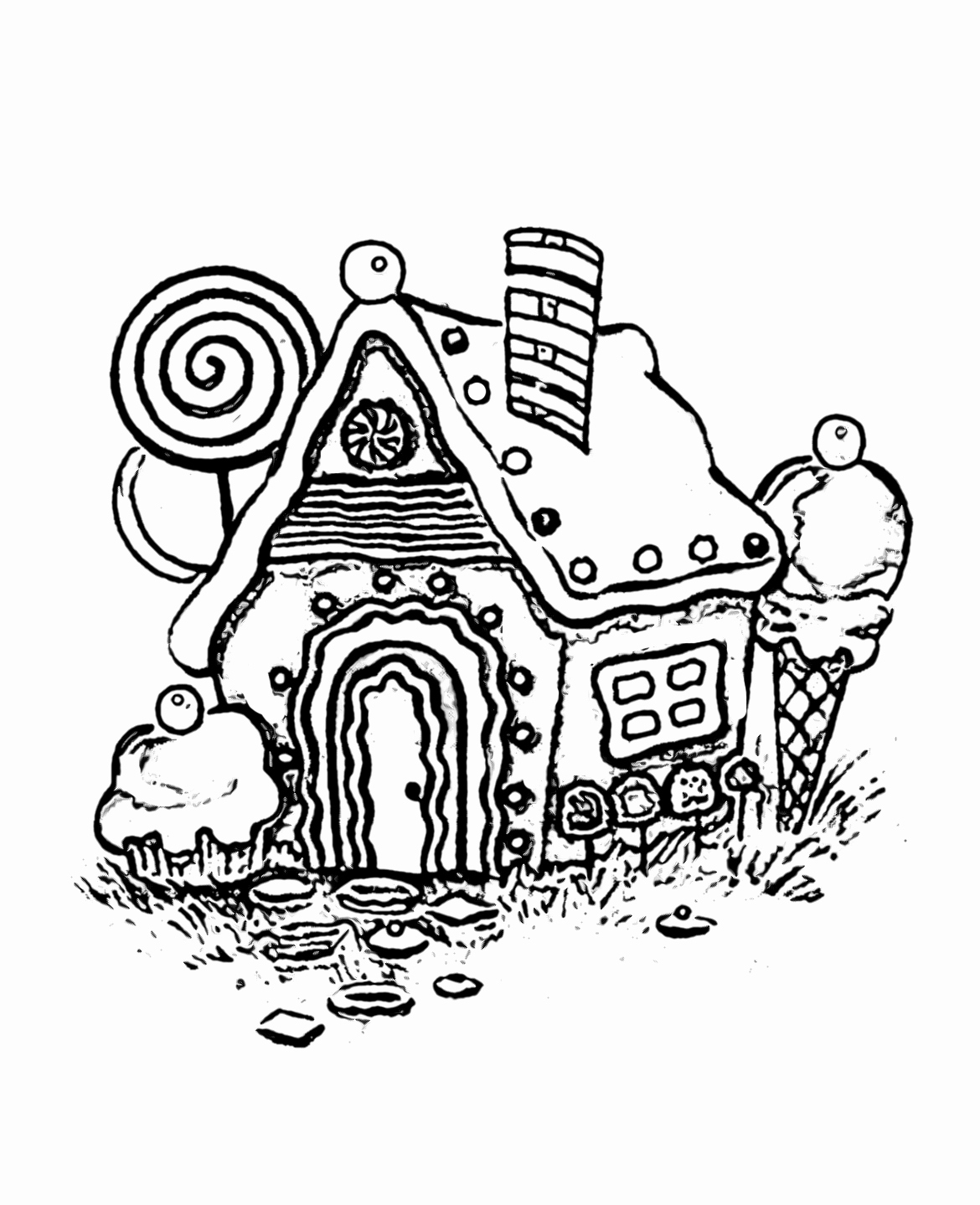 1170x1439 Gingerbread Man Coloring Pages