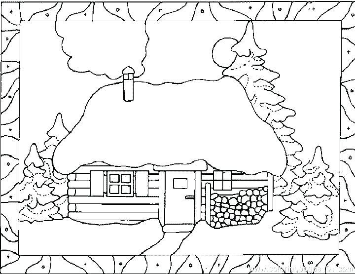 720x555 Gingerbread Man House Coloring Pages