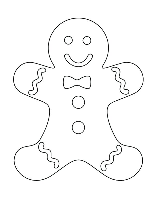 640x827 Gingerbread Man Color Page Ideal Gingerbread Man Coloring Page
