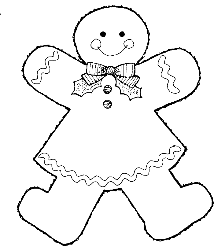 700x808 Gingerbread Girl Coloring Page Gingerbread Girl Coloring Pages