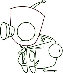 261x302 How To Draw How To Draw Gir