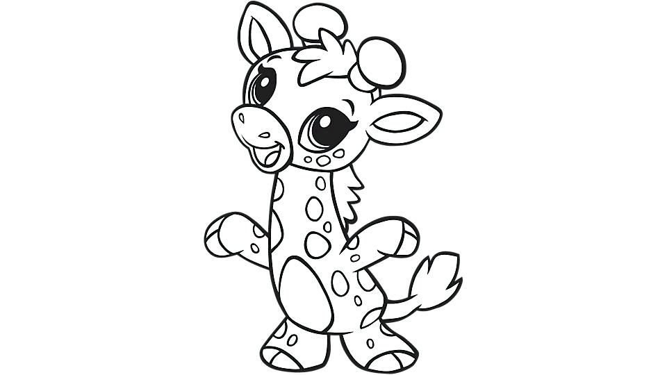 960x540 Giraffe Coloring Pages To Print Vanda