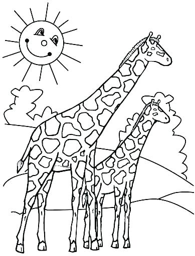 389x512 Giraffe Coloring Pages Printable Giraffe Coloring Pages Giraffe