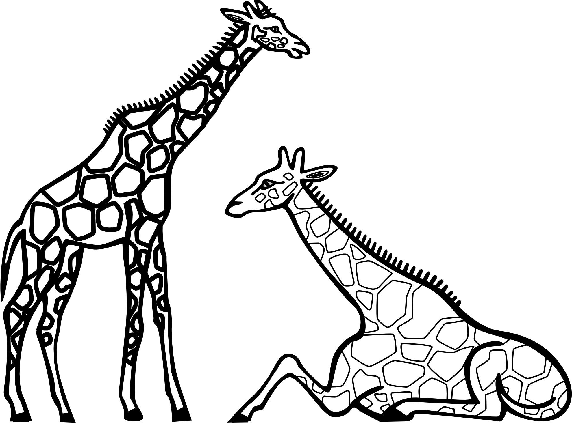 1979x1483 Giraffe Coloring Page Best Of Free Printable Giraffe Coloring