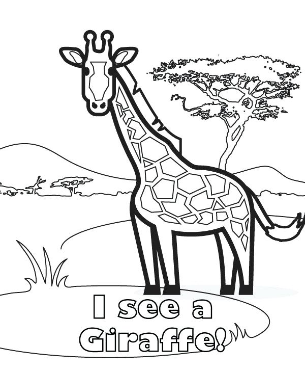 600x730 Giraffe Coloring Pages Giraffe Printable Coloring Pages Cute