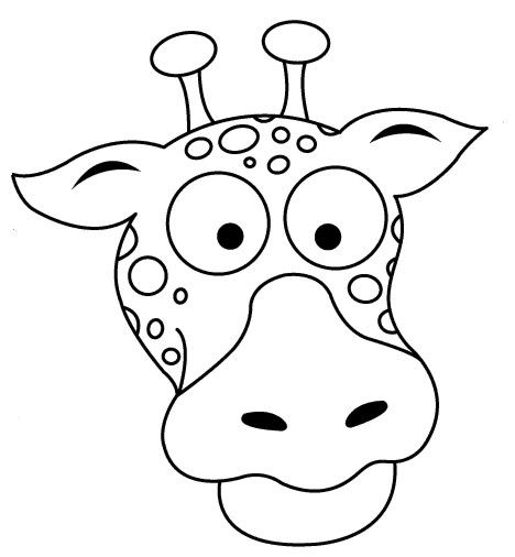 468x506 Giraffe Mask Coloring Pages Coloring Pages