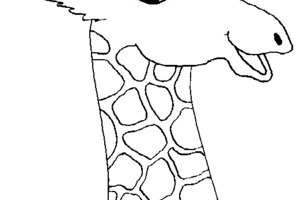 300x200 Giraffe Head Coloring Pages