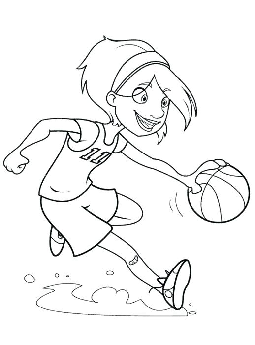 518x699 Basketball Coloring Basketball Coloring Pages With Flames