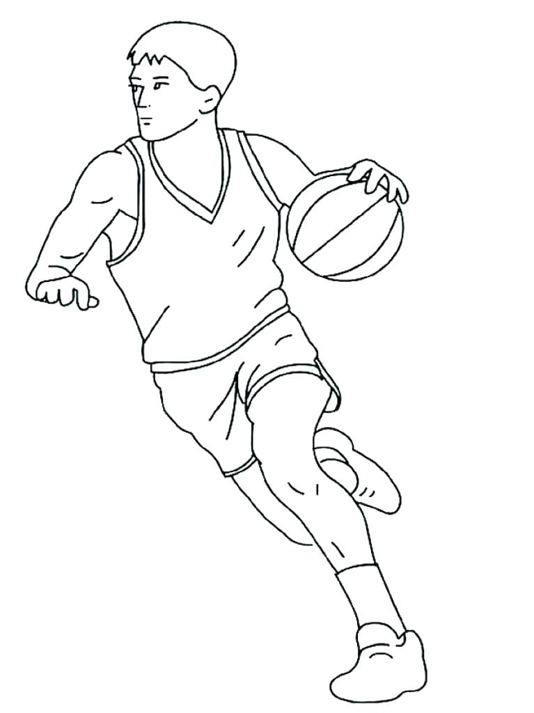 767x1024 Nba Players Coloring Pages Girl Basketball Player Coloring Sheet