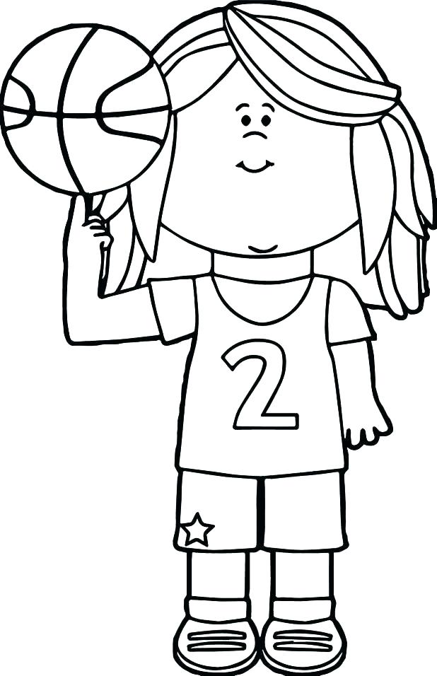 618x956 Printable Basketball Coloring Pages Basketball Player Coloring