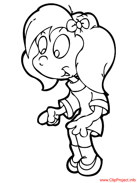 453x604 Cartoon Girl Coloring Pages