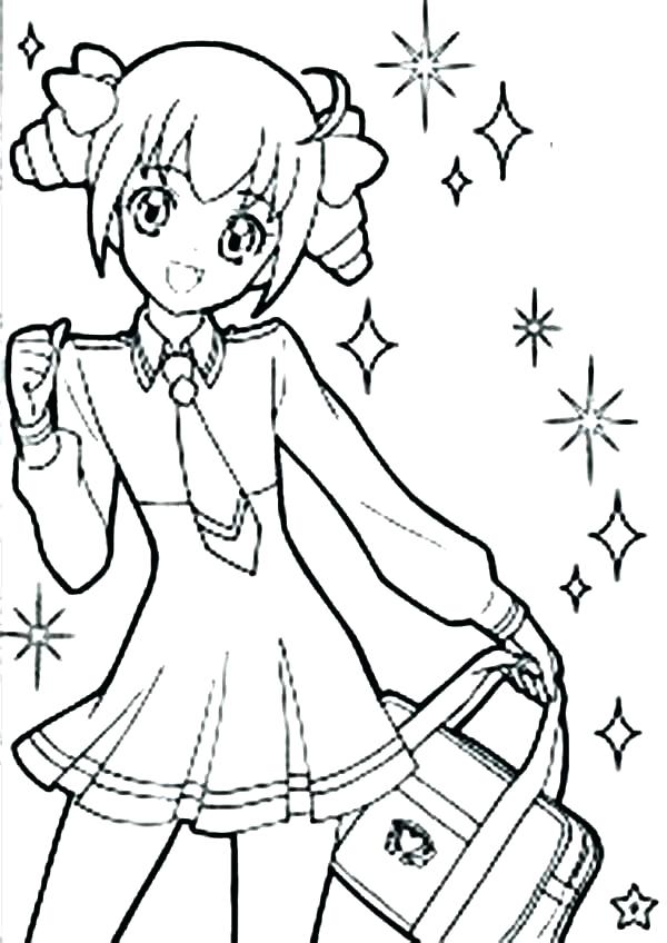 600x848 Girl Coloring Pages Or Cute Coloring Pages Cute Girl Coloring