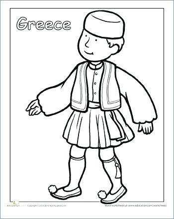 350x440 Coloring Page Of Boy