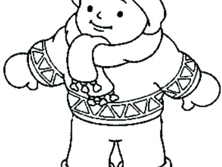 440x330 Coloring Pages For Boys Winter Clothes Clothing Boy And Girl
