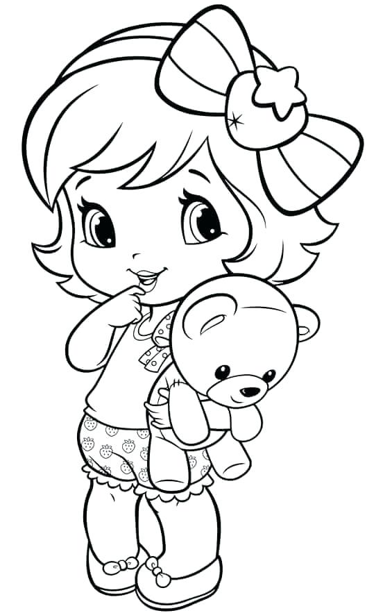 552x883 Little Girl Coloring Pages Printable Little Girls Coloring Pages