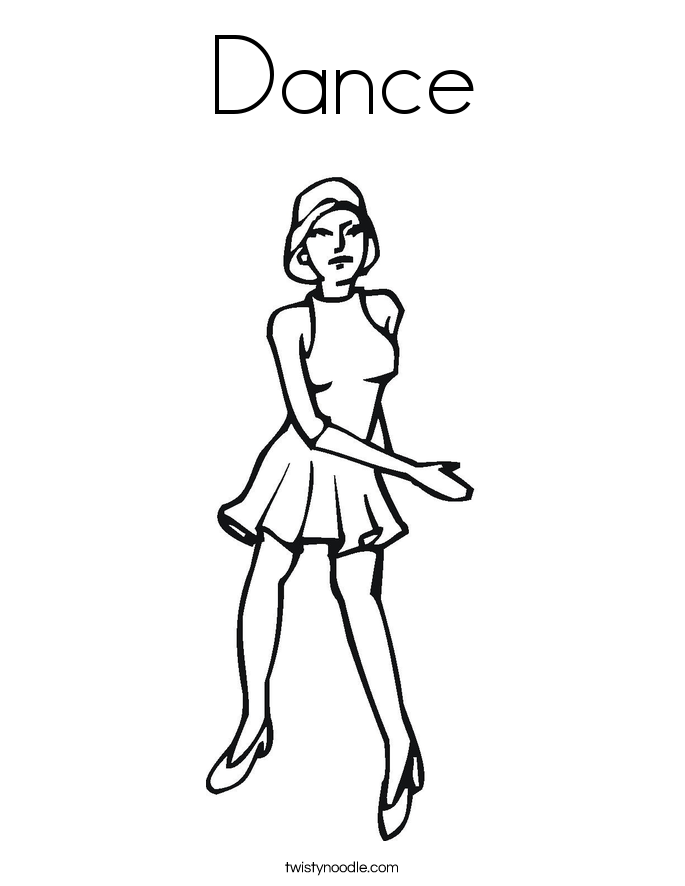 685x886 Dance Coloring Page