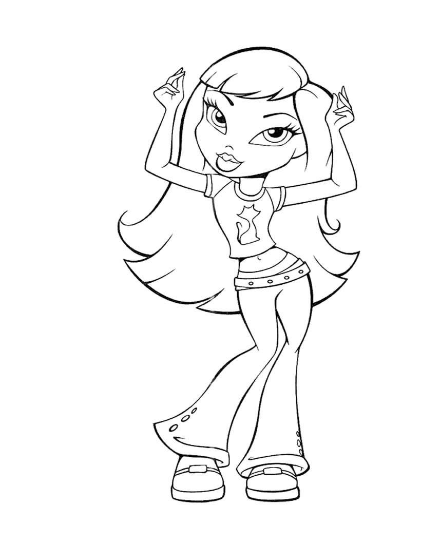820x1060 Bratz Coloring Pages