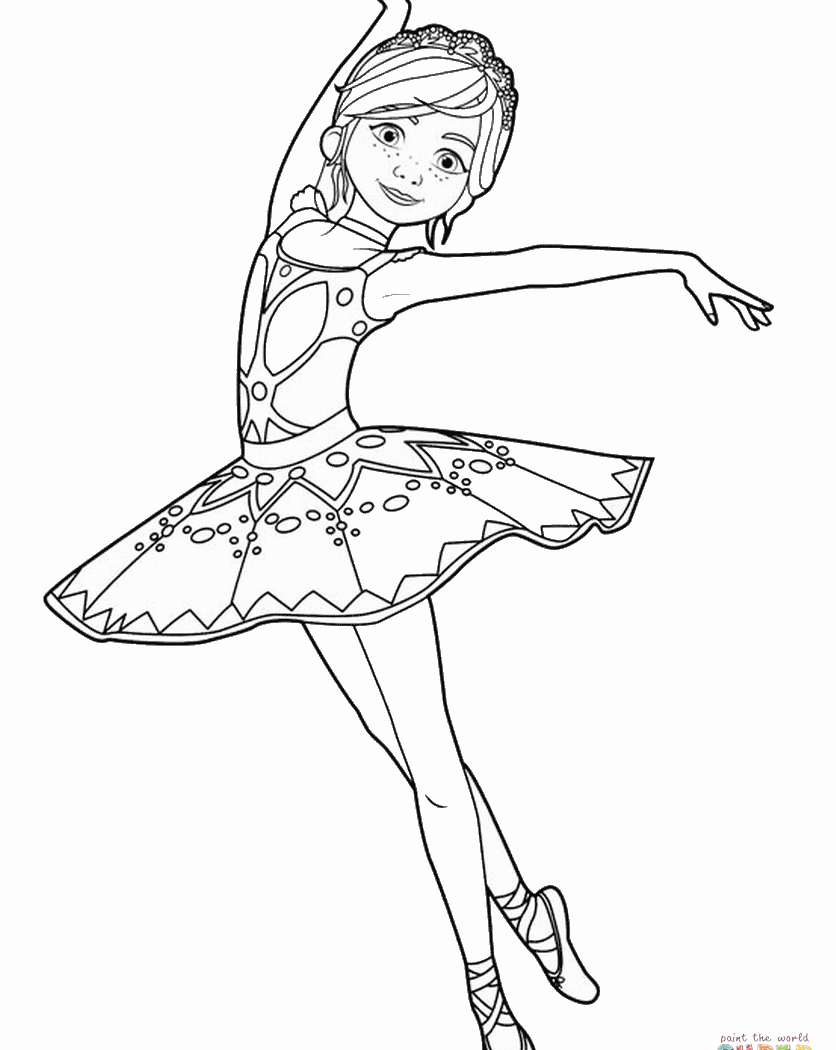 836x1050 Ballerina Coloring Pages Exol For Girls To Print Free Ballet Adult