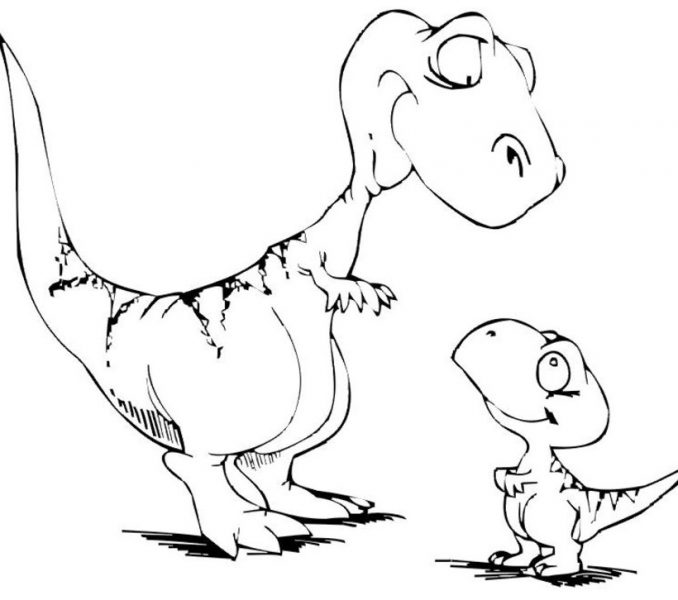 678x600 Dinosaurs Coloring Pages Free Printables Free Coloring Pages
