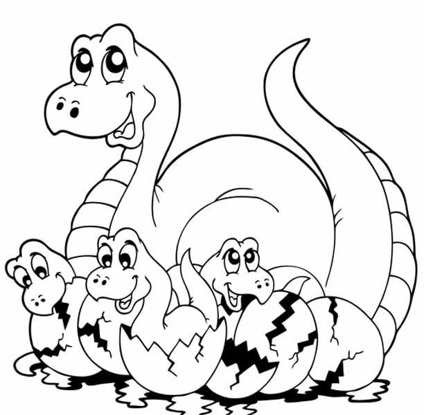 612x600 Dinosaurs Pictures To Color Coloring Pages